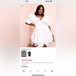 ASOS Luxe Curve midi skater dress